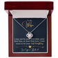 To My Wife, I Want To Be Your Everything -Love Knot Necklace