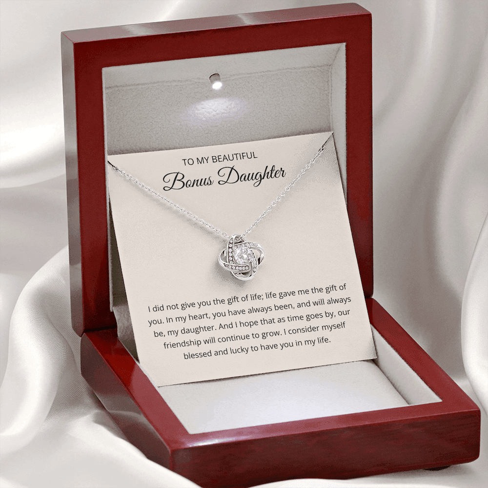 To My Beautiful Bonus Daughter - I am Lucky to Have You in My Life
