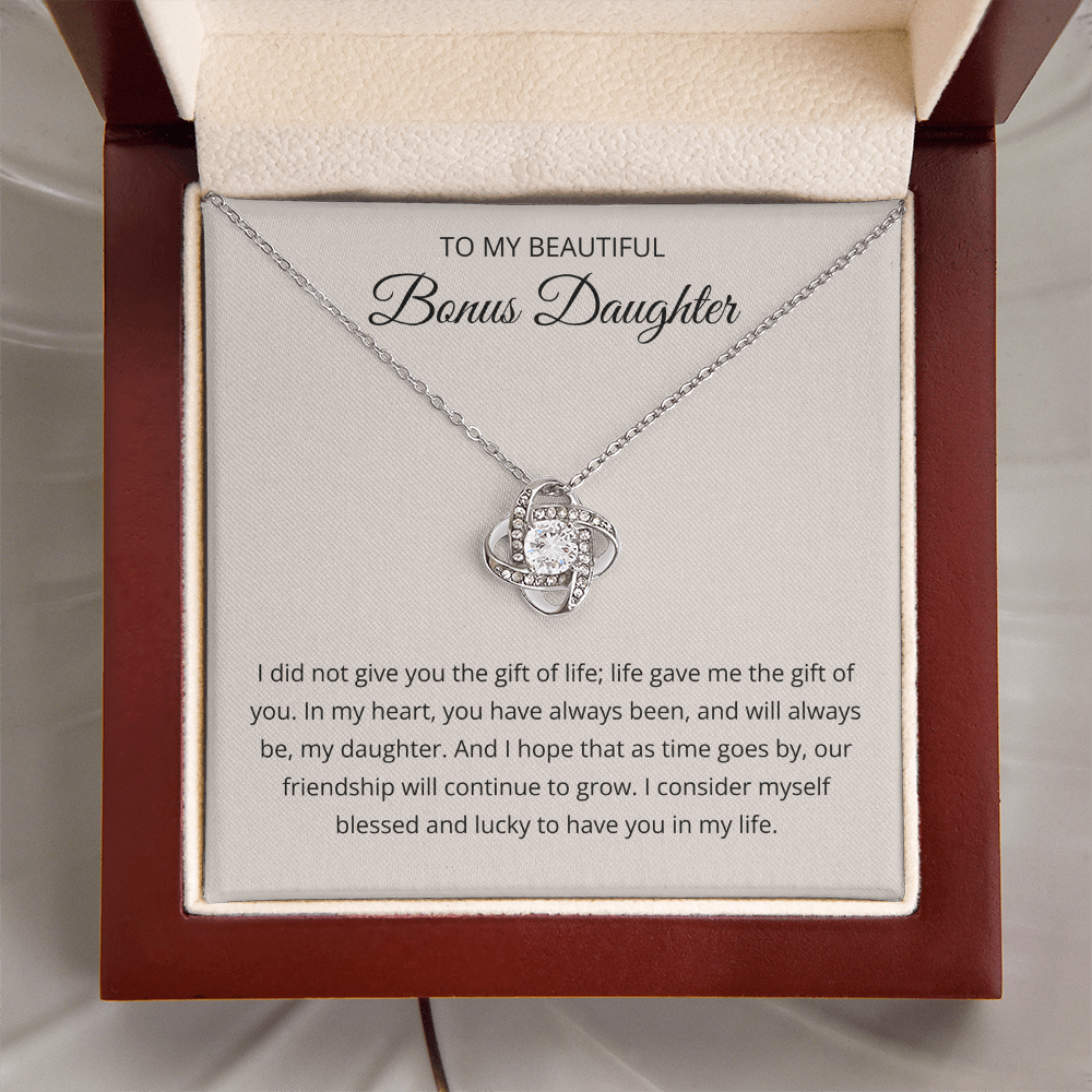 To My Beautiful Bonus Daughter - I am Lucky to Have You in My Life