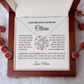 Personalized Gifts for Daughter from Mom with Love Knot Necklace