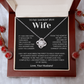 To My Smokin' Hot Wife Necklace