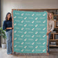 Personalized Name Blanket for Your Son - 50" x 60" Heirloom Woven Blanket