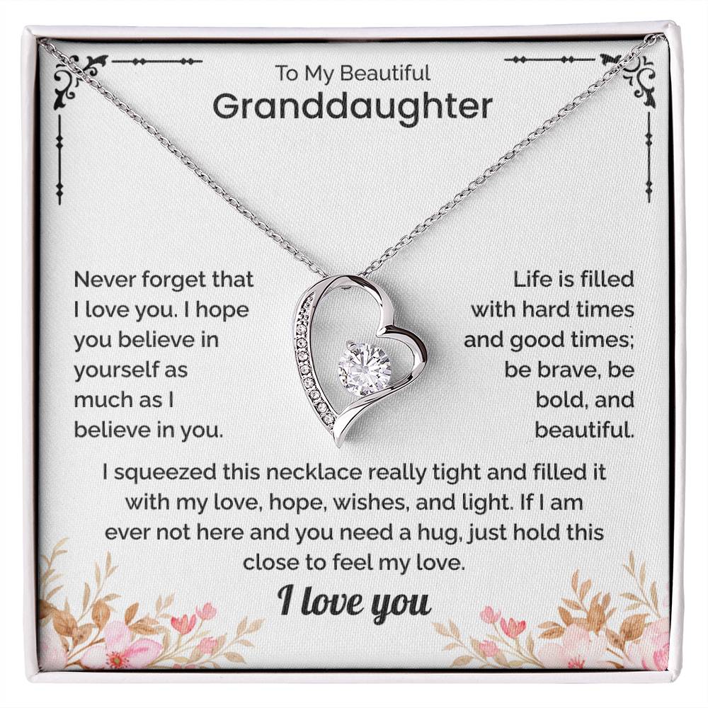Granddaughter Gift - Forever Love Necklace