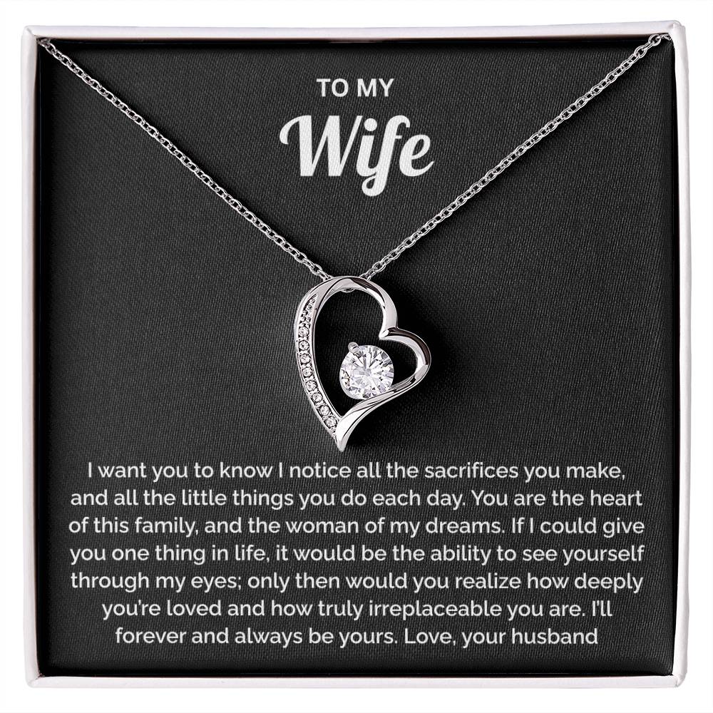 Wife Gift - Heart of our Family Necklace