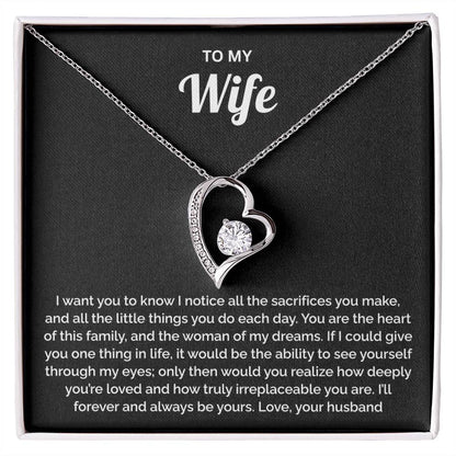 Wife Gift - Heart of our Family Necklace