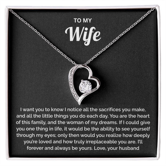 Wife Gift - Heart of our Family Necklace