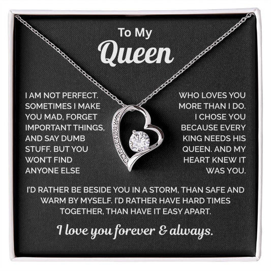 To My Queen Necklace - King Needs a Queen