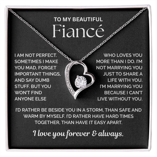 To My Fiance Necklace - You Are My Life