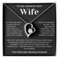 To My Smokin Hot Wife - Forever Love Necklace With Heartfelt Message