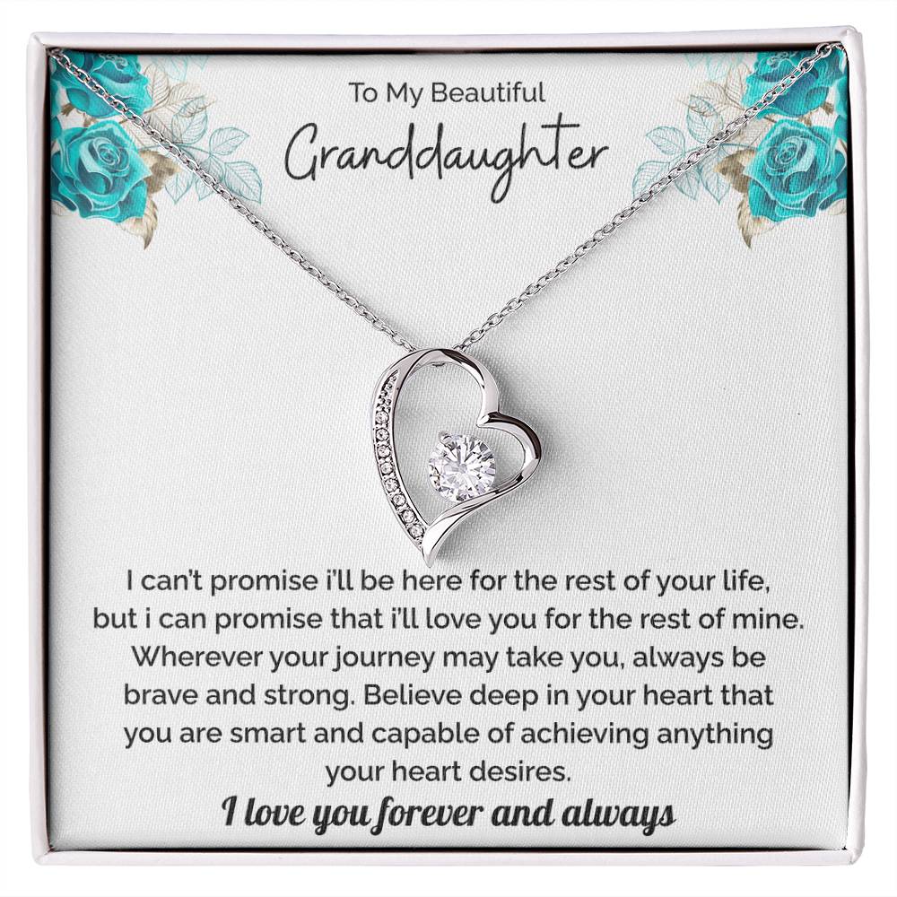 Granddaughter Gift - I Love You Necklace