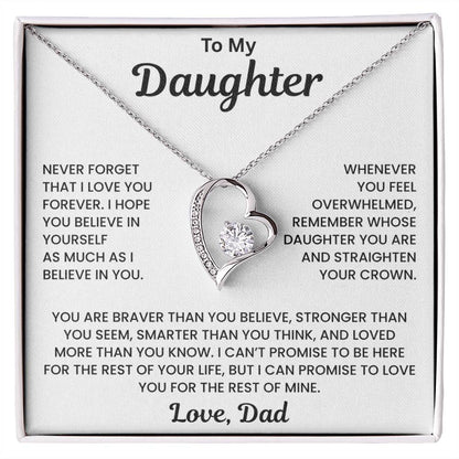Daughter Gift Necklace From Dad