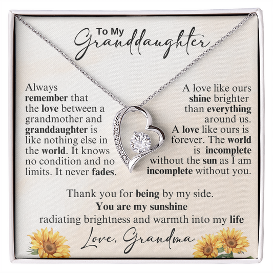 To My Granddaughter - You Are My Sunshine