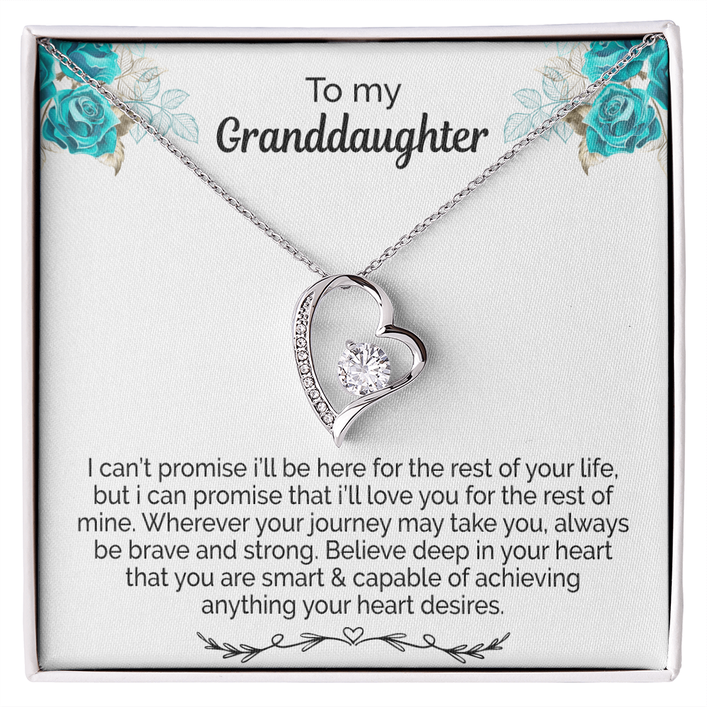 Granddaughter Necklace With Heartfelt Message