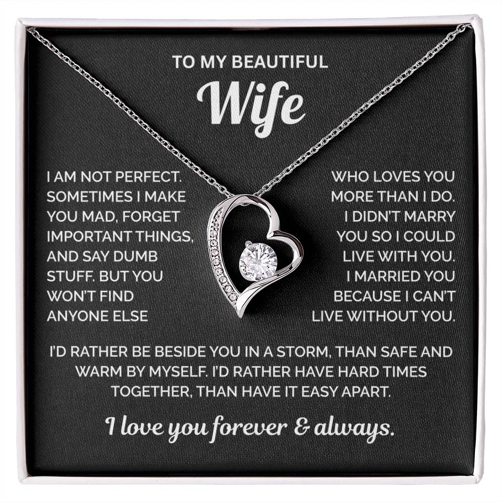 To My Beautiful Wife Necklace