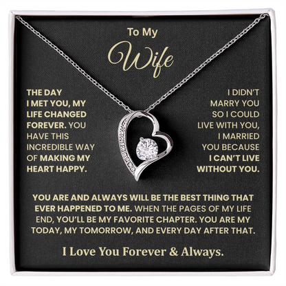 The Day I Met You Necklace – Gift for Wife from Husband