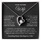 To My Future Wife - Forever Love Necklace for Fiancée with a Heartfelt Message