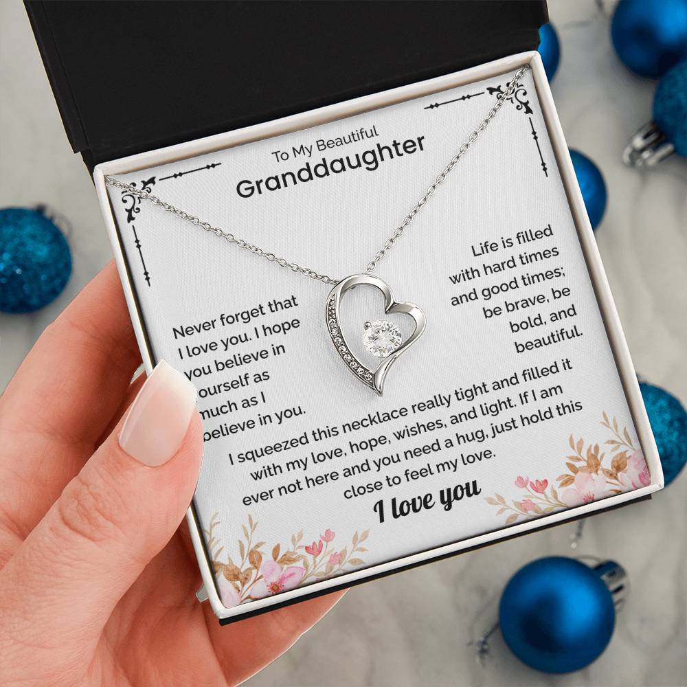 Granddaughter Gift - Forever Love Necklace