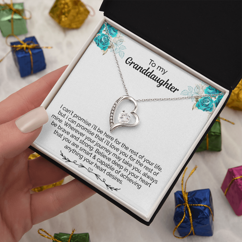 Granddaughter Necklace With Heartfelt Message