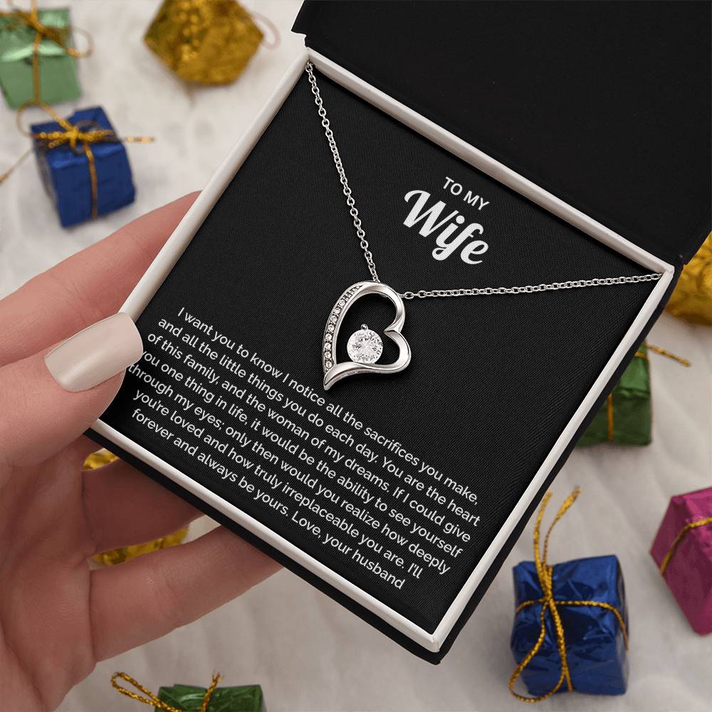 Wife Gift - Heart of our Family Necklace