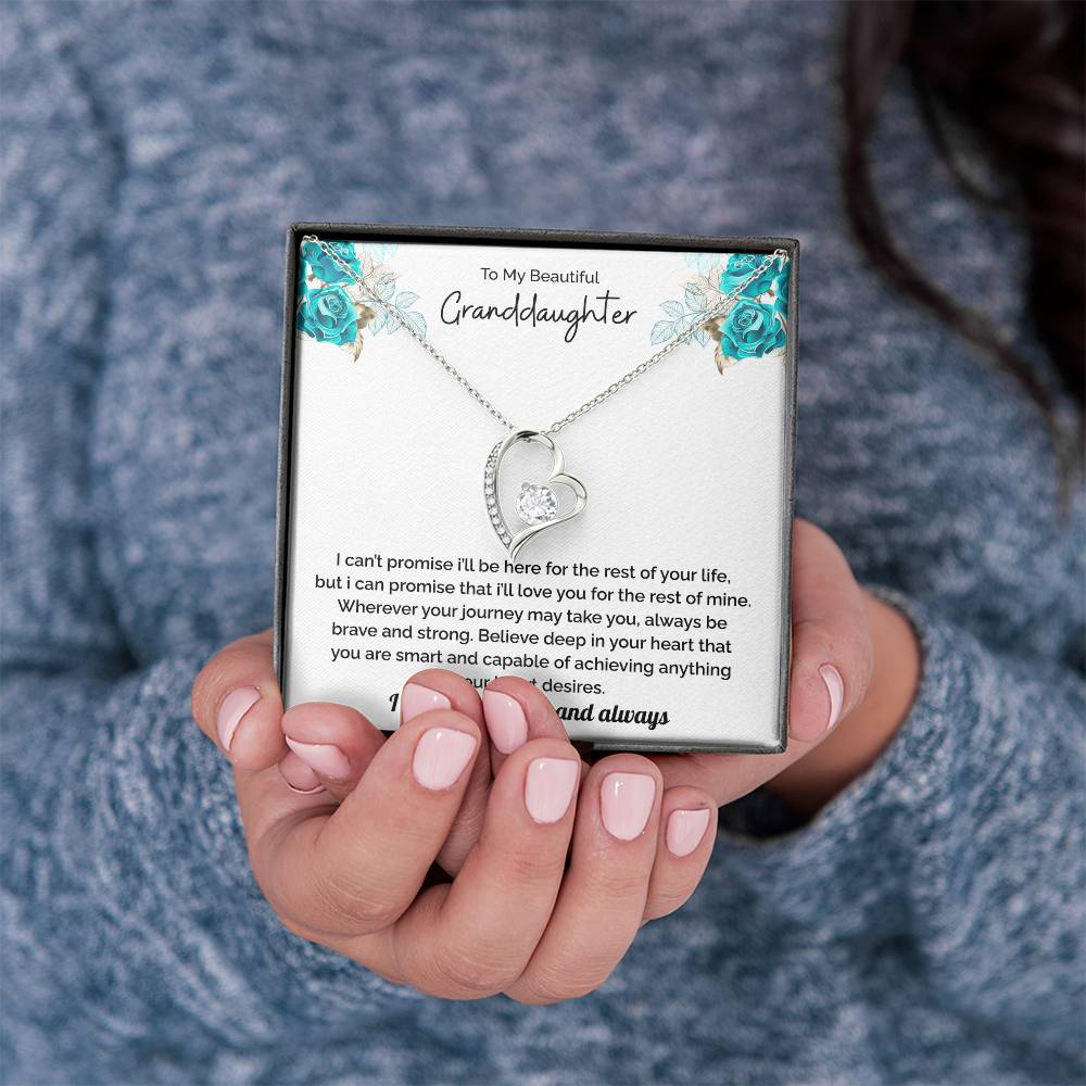 Granddaughter Gift - I Love You Necklace