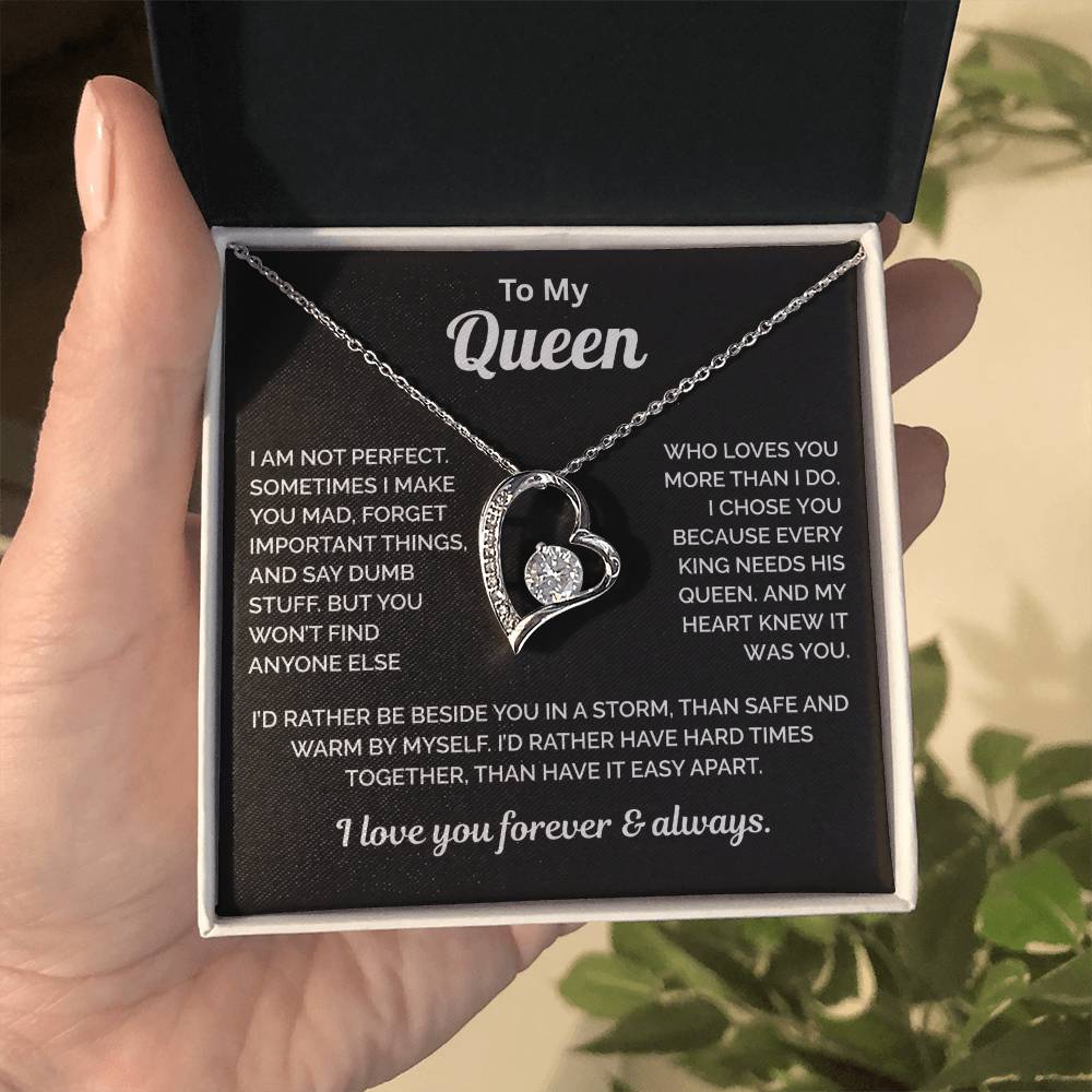 To My Queen Necklace - King Needs a Queen