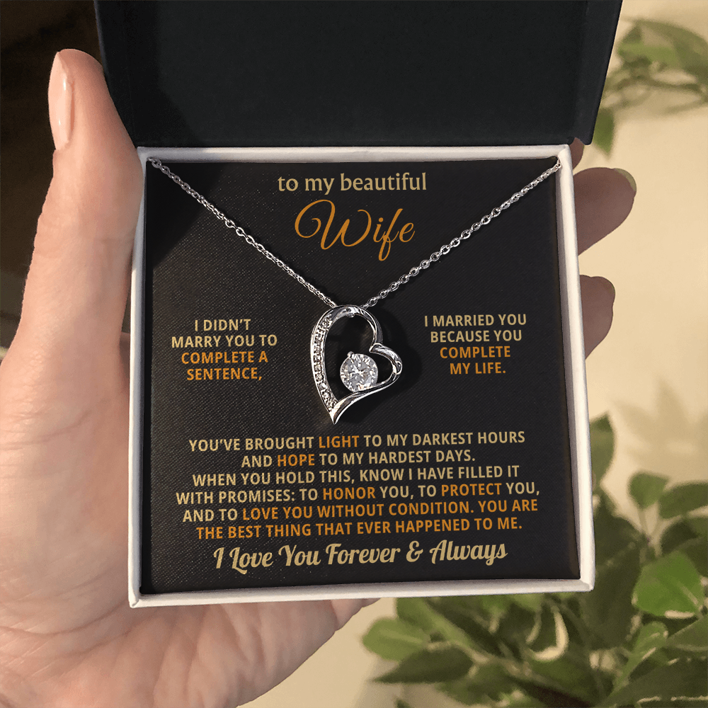 The Unbreakable Love Necklace for Wife
