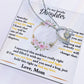 To My Lovely Daughter, Perfect Gift From Mom to Daughter - Forever Love Necklace