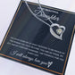 To My Beautiful Daughter - Gift from Proud Parents - Forever Love Necklace