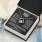 To My Beautiful Wife Heart Necklace – Romantic Gift from Husband