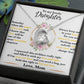 To My Lovely Daughter, Perfect Gift From Mom to Daughter - Forever Love Necklace