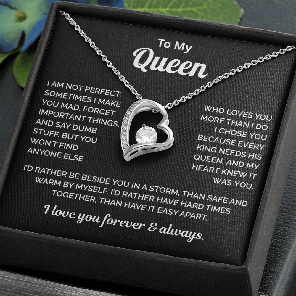 To My Queen Necklace - King Needs a Queen