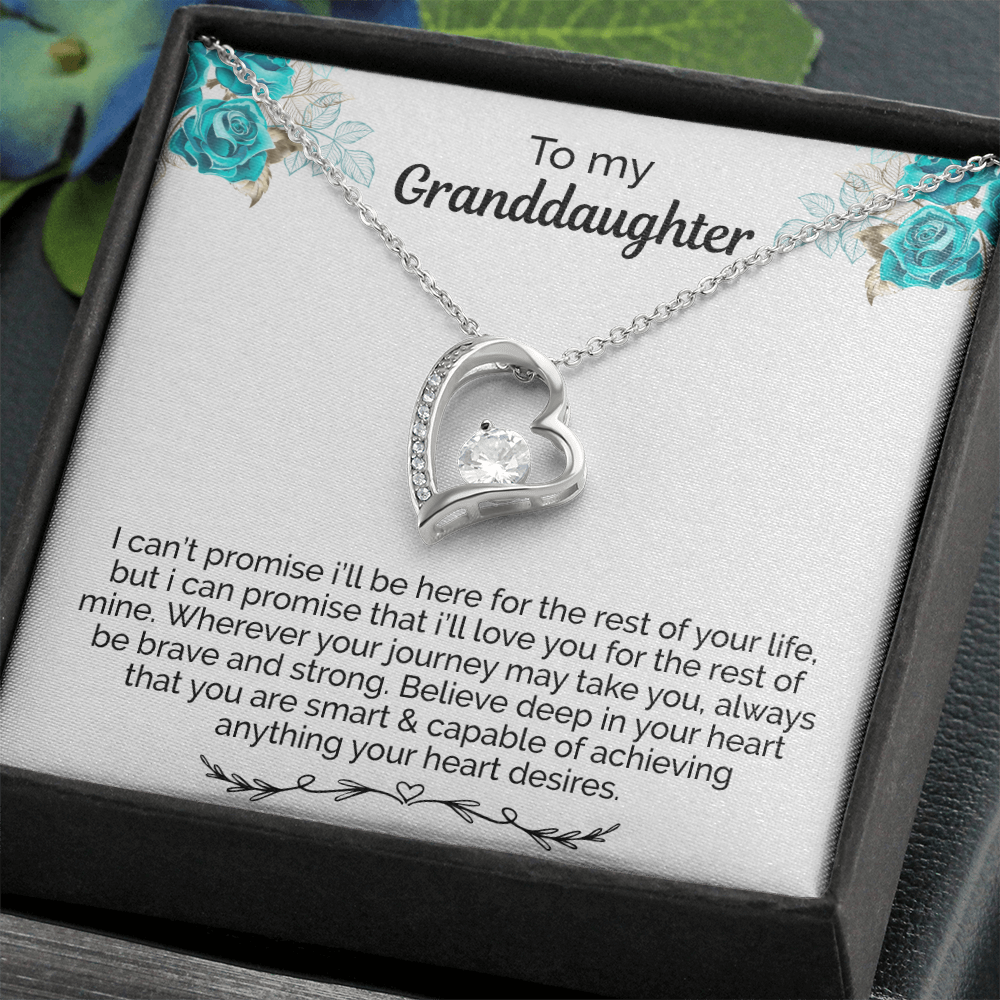 Granddaughter Necklace With Heartfelt Message