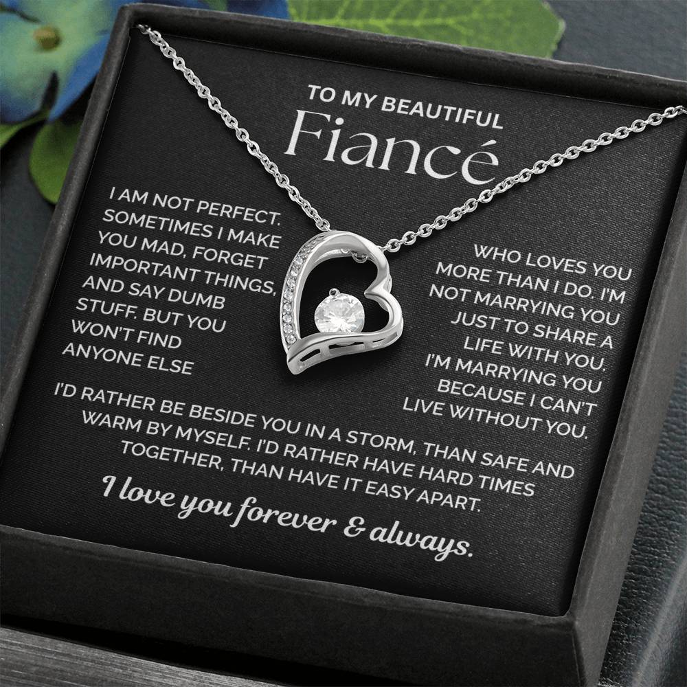 To My Fiance Necklace - You Are My Life