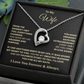 To My Wife – You're My Greatest Blessing Heart Necklace