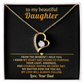 Daughter Forever Love Necklace - You Are My Purpose