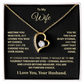 To My Wife – You Are My Forever Choice Heart Necklace