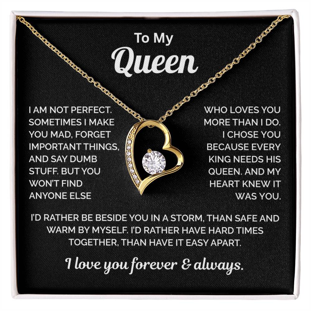 To My Queen Necklace - King Needs a Queen