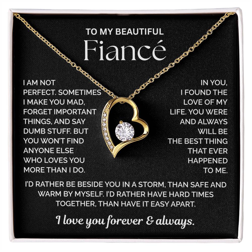 To My Fiance Necklace - Love of My Love