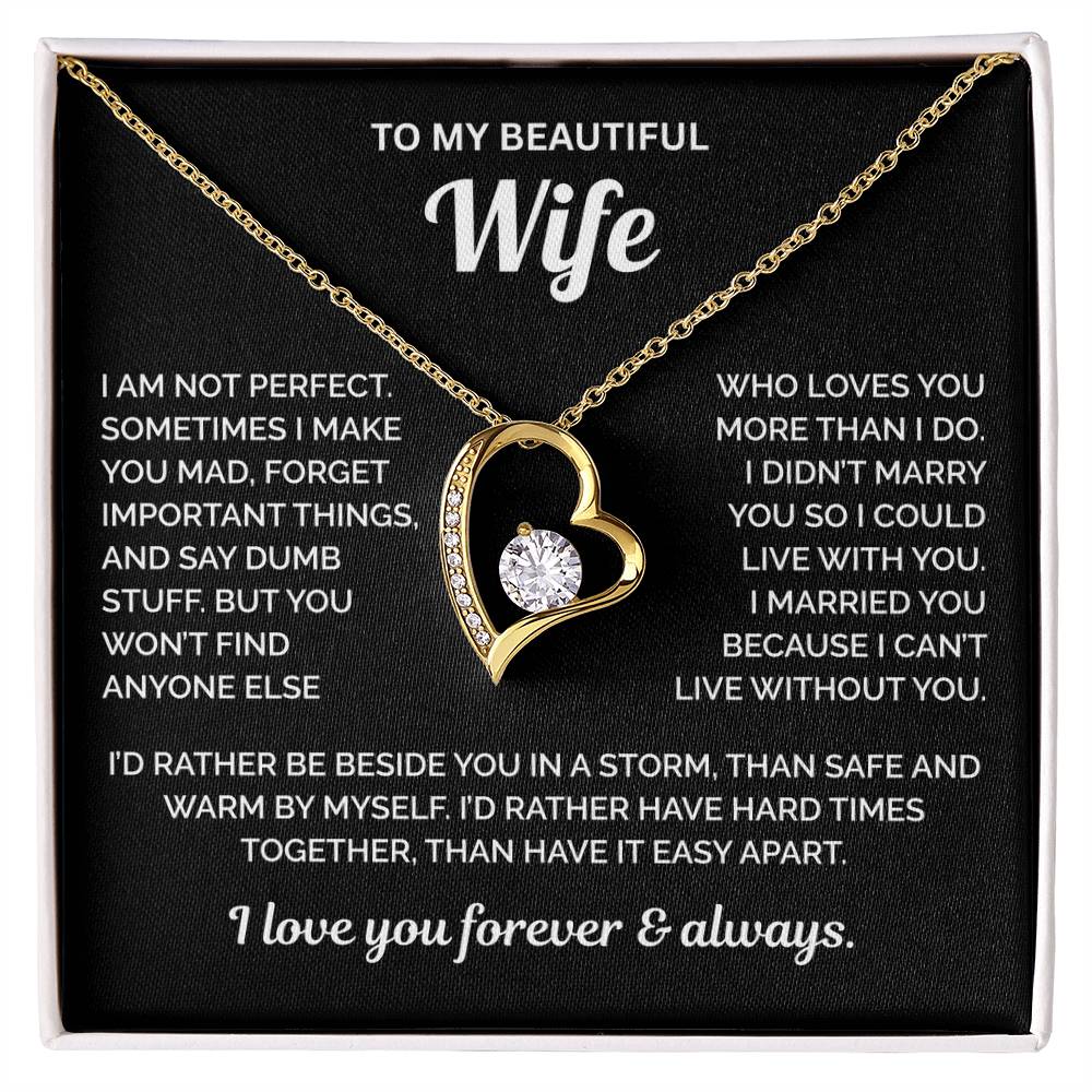 To My Beautiful Wife Necklace