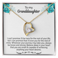 Granddaughter Necklace With Heartfelt Message