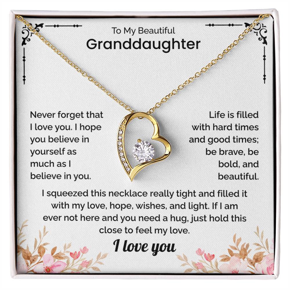 Granddaughter Gift - Forever Love Necklace