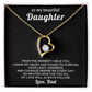To My Beautiful Daughter Necklace from Dad