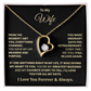 To My Wife – You're My Greatest Blessing Heart Necklace