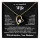 To My Beautiful Wife Necklace – Forever Love Gift from Husband