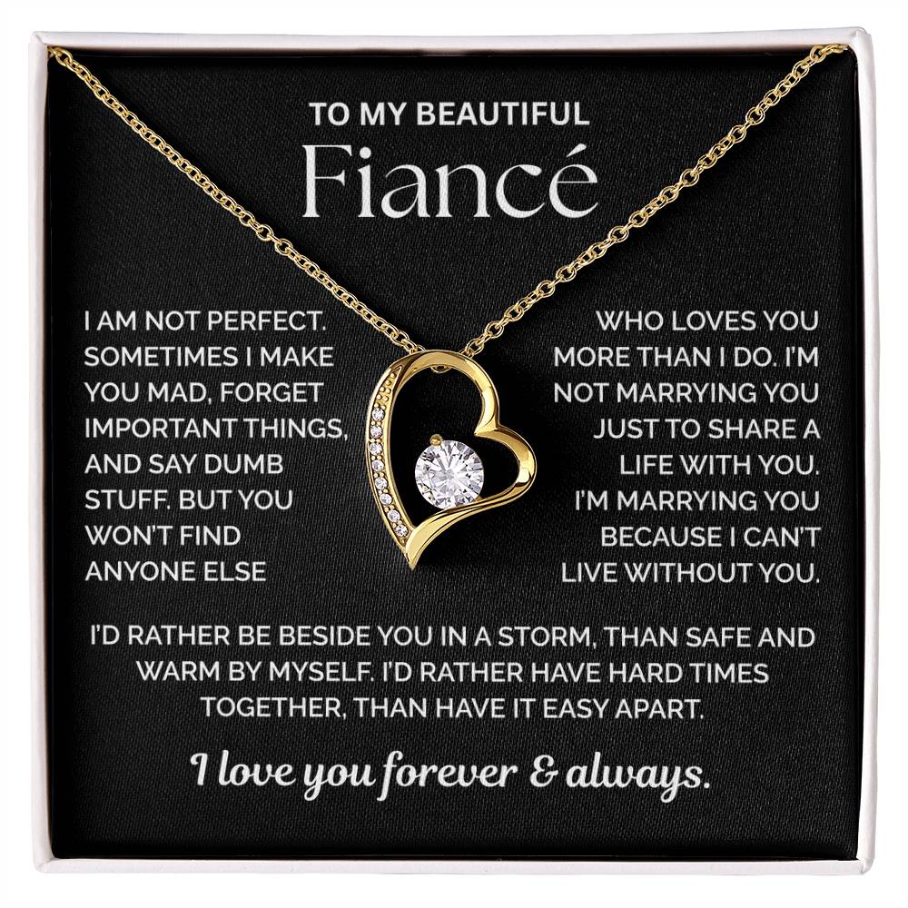 To My Fiance Necklace - You Are My Life