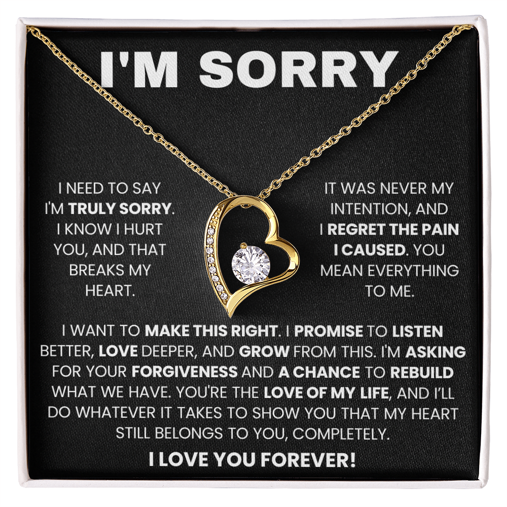 Apology Gift For Her - I am Truly Sorry