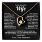 To My Beautiful Wife Heart Necklace – Romantic Gift from Husband