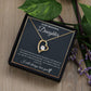 To My Beautiful Daughter - Gift from Proud Parents - Forever Love Necklace
