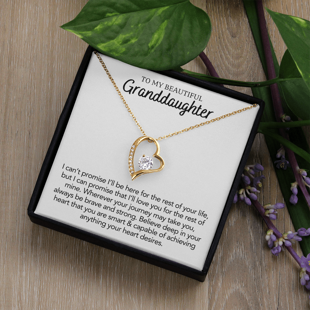 To My Granddaughter - Forever Love Necklace