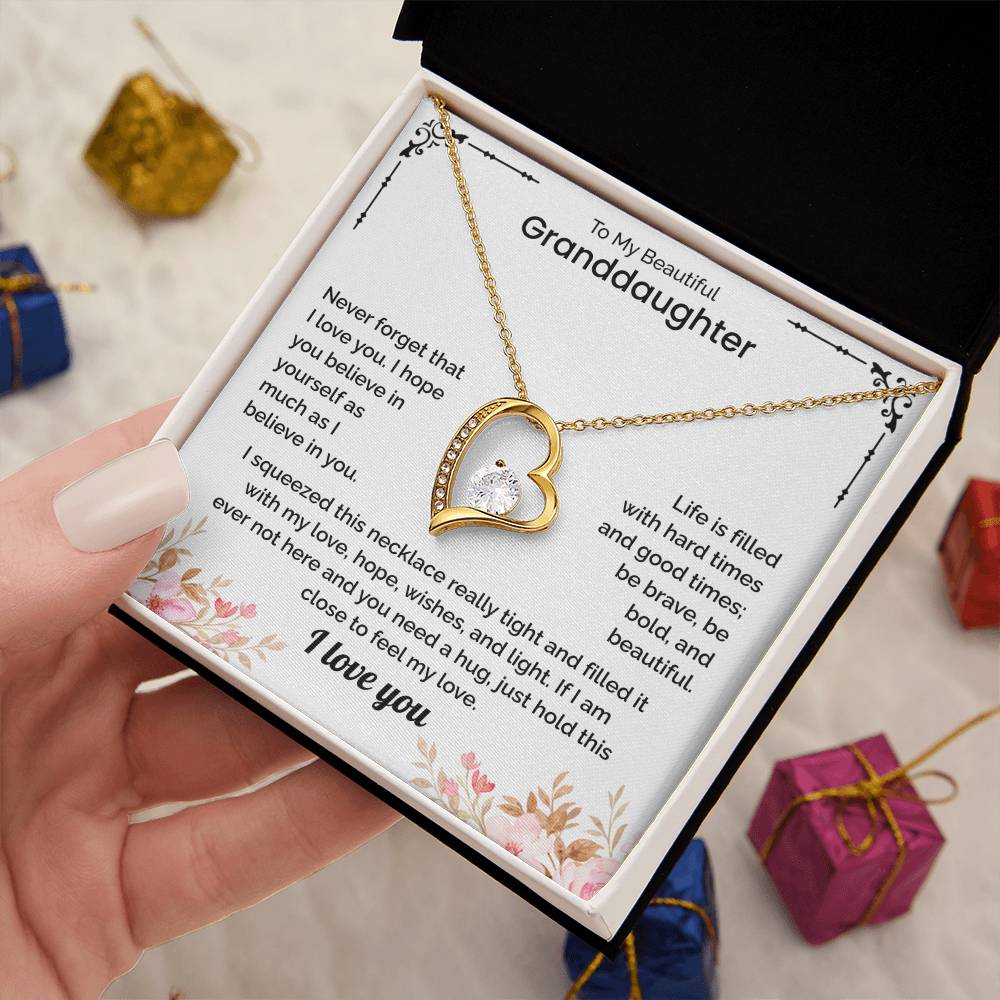 Granddaughter Gift - Forever Love Necklace